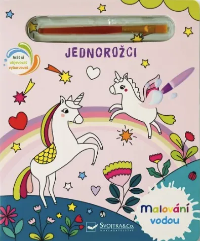 Malování vodou - Jednorožci