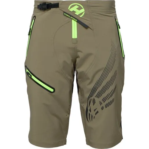 HAVEN ENERGIZER Pánské kraťasy na kolo, khaki, velikost