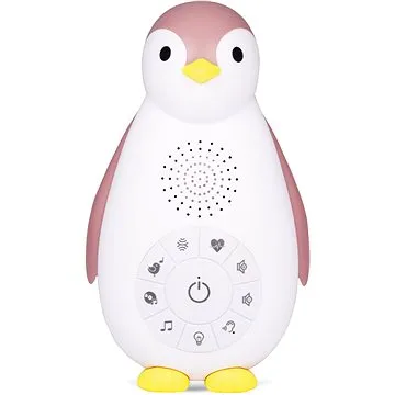 ZAZU - Tučňák ZOE růžový - musicbox s bezdrátovým reproduktorem (635292894459)