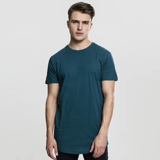 Pánské tričko Urban Classics Shaped Long Tee teal - XS