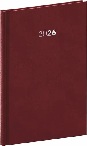 Týdenní diář Balakon 2026, bordó