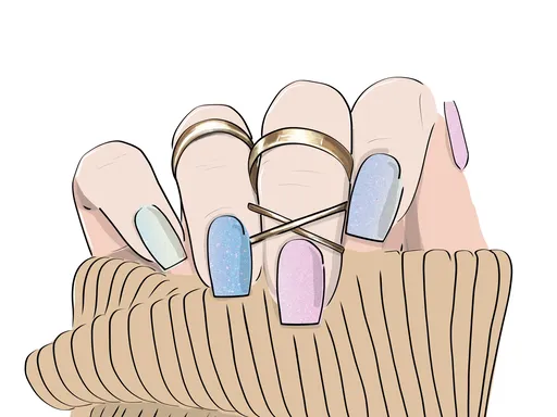 Quick Nails gelové nálepky - Mystical Prism