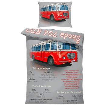 Povlečení Škoda 706 RTO (Rozměr : 1x140/200 + 1x90/70)