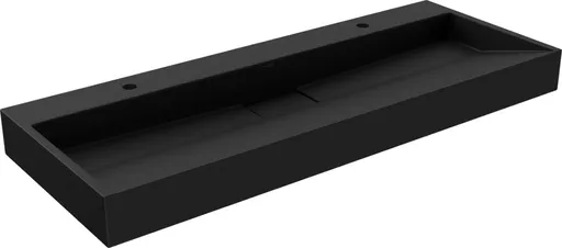 MEXEN Ava umyvadlo na desku litý mramor 2/O 120 x 46, černá 23011272