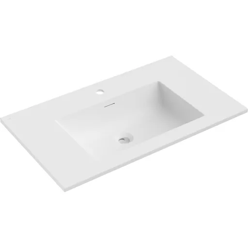 MEXEN Otis umyvadlo zapuštěné do desky 81 x 46,5, bílá mat 25188001