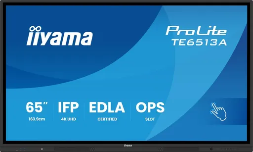 65" iiyama TE6513A-B1AG:IPS,4K,40P,EDLA