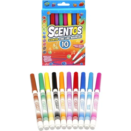 Alltoys Fixy voňavé Scentos tenké 10 ks