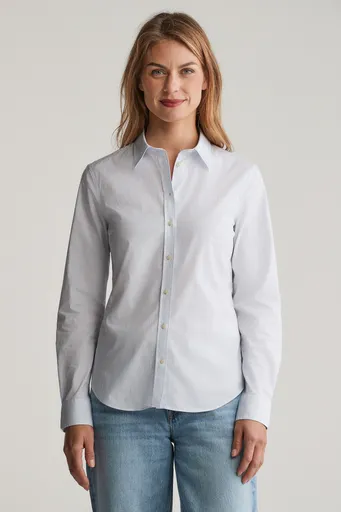 KOŠILE GANT SLIM STRIPED POPLIN SHIRT LIGHT BLUE