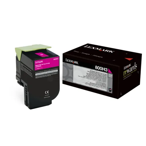 LEXMARK 80C0H30 - originální toner, purpurový, 3000 stran