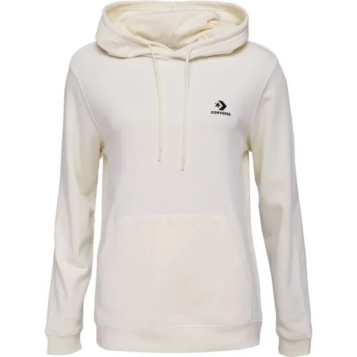 Converse STANDARD UNI FIT  STAR CHEV EMB Unisex mikina, bílá, velikost
