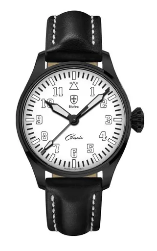 Biatec Corsair Vintage 05 - Černý kožený řemínek