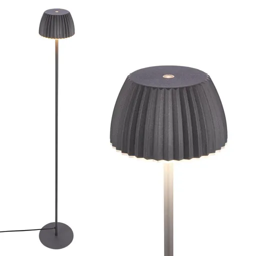 BRILONER Loca stojanová lampa - 8W, 800lm, LED, dotykový vypínač, stmívatelná, teplá bílá, antracit 1625015
