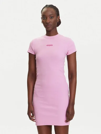 Tommy Jeans dámské růžové šaty DW0DW21186 S