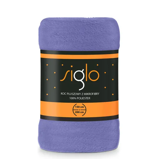 Mikroplyšová deka SIGLO fialová 150 x 200 cm