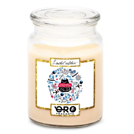 Svíčka Life is short (Vůně svíčky: Vanilka)