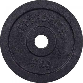 Fitforce SÚLYZÓTÁRCSA 5KG FEKETE 30MM Súlyzótárcsa, fekete, méret