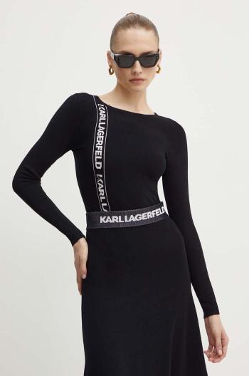 Body Karl Lagerfeld dámské, černá barva, 245W2005