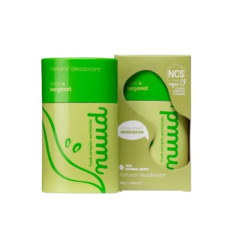 Nuud Botanical Scents Lime x Bergamot Tuhý deodorant s vůní limetky a bergamotu, 45 g