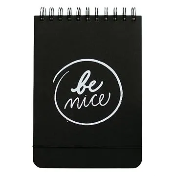 Be Nice EKO Papírová blok černý linkovaný horní vazba A5 (BA5CHV)