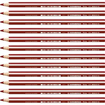 STABILO Trio silná - 12 ks balení - třešňově červená (4006381343893)