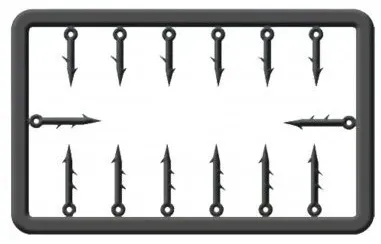 Cralusso trn plastic bait spike 14 ks - 9+13 mm