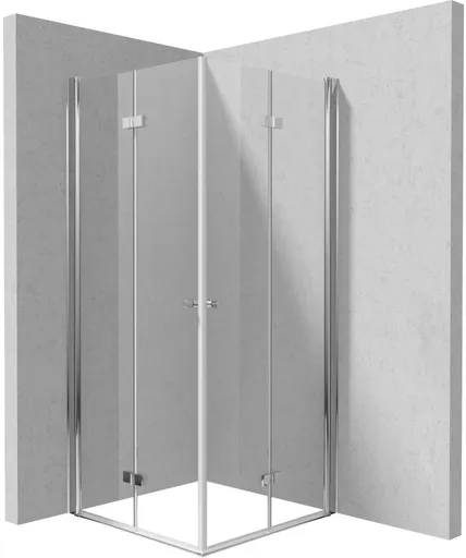 DEANTE Sprchový kout Kerria Plus chrom, čtvercová, 90x90 cm KKN0X09X09