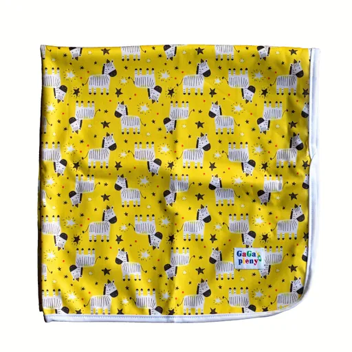 GaGa's pleny Přebalovací podložka Žlutá zebra