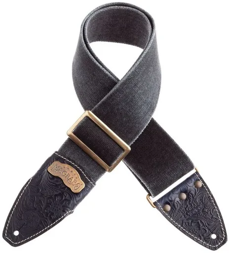 Magrabò Stripe SS Cotton Washed Black / Flores Black 8 cm