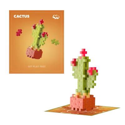 Plus-Plus Kytky Kaktus