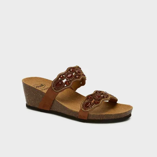 Scholl Pantofle Lerici hnědá, vel. 40, 40 EU