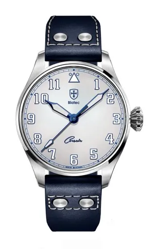 Biatec Corsair CS SE 01 N - Modrý kožený pilot řemínek