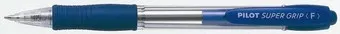 Kuličkové pero Pilot super grip 0,7mm modré / náplň 2110 tělo čiré