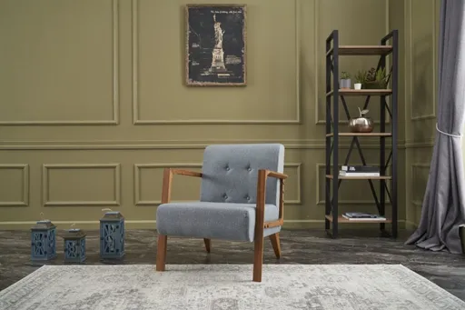 Křeslo ušák Kemer - Light Blue