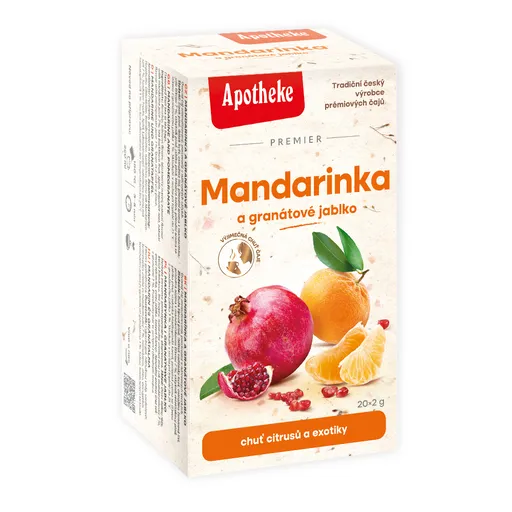 Apotheke Mandarinka a granátové jablko nálevové sáčky 20x2 g