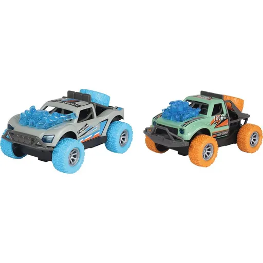 Alltoys Sada autíček se světelnými a zvukovými efekty šedé a zelené