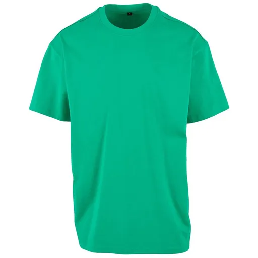 Build Your Brand Pánské tričko Heavy Oversize Tee - Trávově zelená | XS