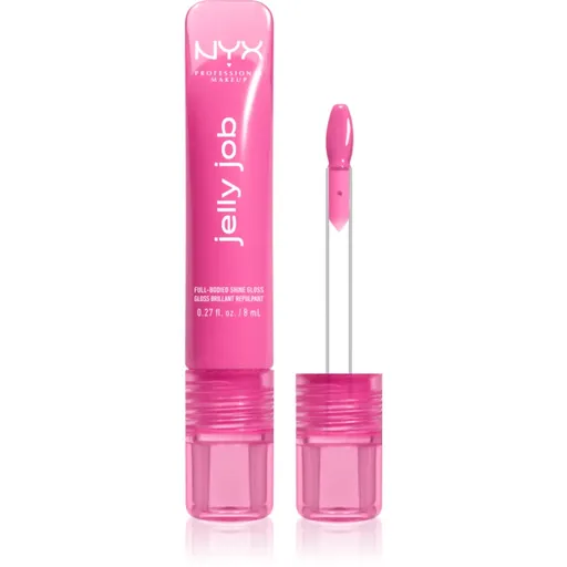 NYX Professional Makeup Jelly Job zářivý lesk na rty se zvětšujícím efektem odstín Jelly Icing 7.5 ml