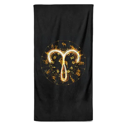 Osuška Symbol Znamení Beran (21.3. - 20.4.) (Velikost osušky: 70x140cm)
