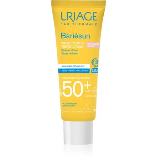 Uriage Bariésun Tinted Cream SPF 50+ ochranný tónovací krém na obličej SPF 50+ odstín Fair tint 50 ml