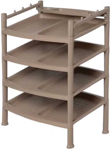 Botník 4 patra Brown 52 x 34 x 67 cm