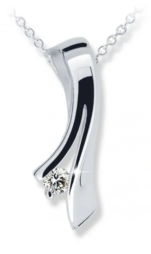 Cutie Jewellery Nadčasový přívěsek z bílého zlata se zirkonem Z6310-1796-40-10-X-2