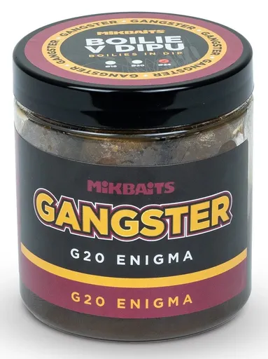 Mikbaits boilie v dipu gangster g20 enigma 250 ml - 24 mm