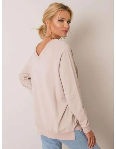 Dámská mikina Leila RUE PARIS béžová