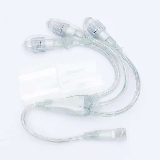 DecoLED T-rozbočovač, 3 výstupy, transparentní kabel