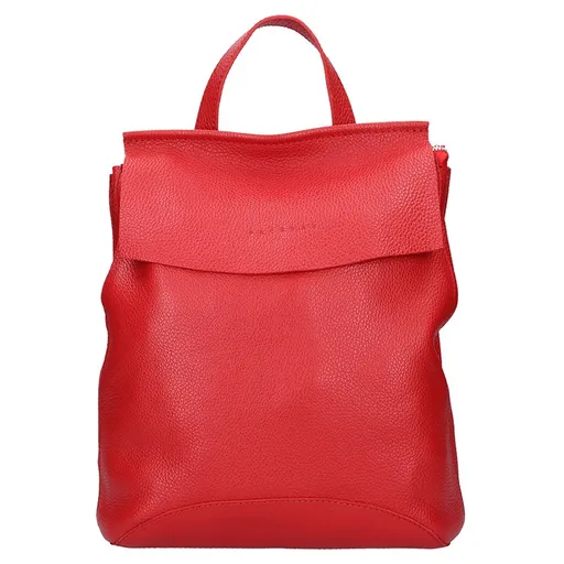Dámský kožený batoh Facebag Stella - červená
