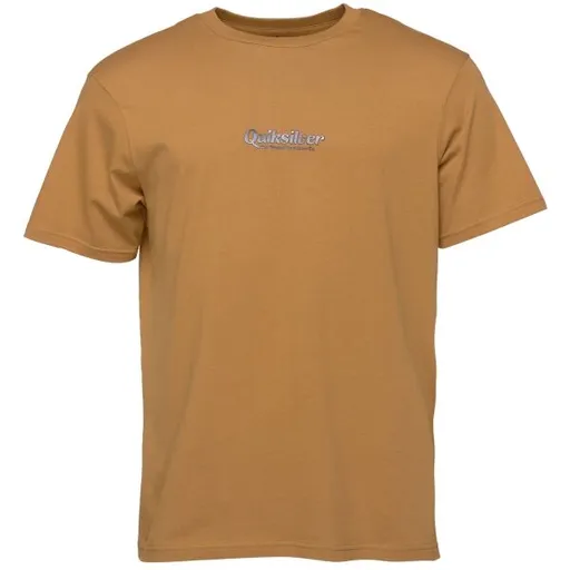 Quiksilver SIMPLE LETTRING SS Pánské triko, žlutá, velikost