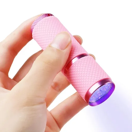 UV/LED LAMPA 5W MINI (baterka) růžová