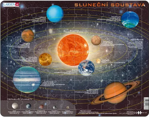 Sluneční soustava - Vzdělávací puzzle