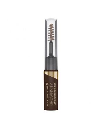 Max Factor Voděodolná tužka na obočí s kartáčkem Browfinity (Longwear Brow Tint) 4,2 ml 001 Soft Brown