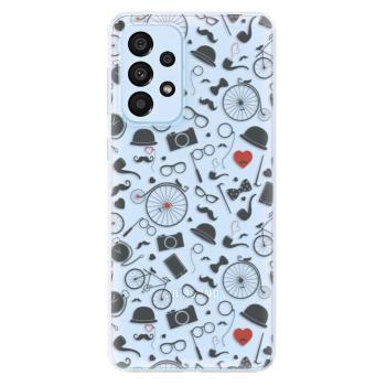 Odolné silikonové pouzdro iSaprio - Vintage Pattern 01 - black - Samsung Galaxy A33 5G